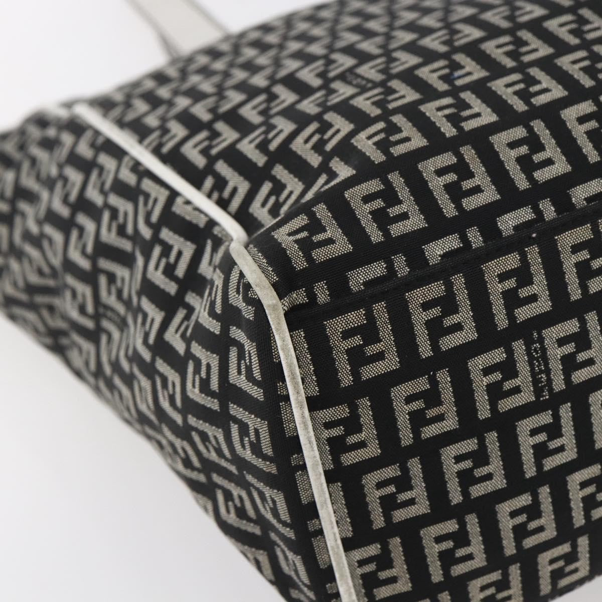 Fendi Zucca Tote bag Canvas, BLACK, CANVAS, Tote bag