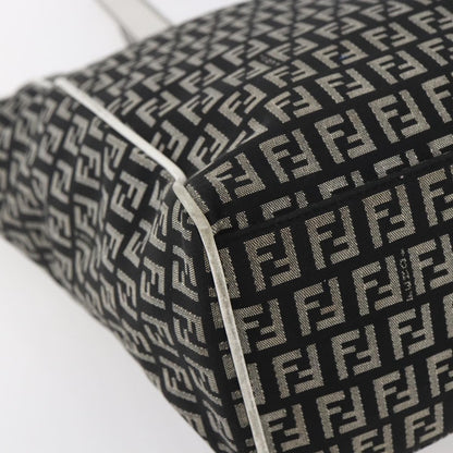 Fendi Zucca Tote bag Canvas, BLACK, CANVAS, Tote bag