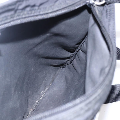 Prada Flat Messenger Bag Tessuto, BLACK, NYLON, Shoulder bag