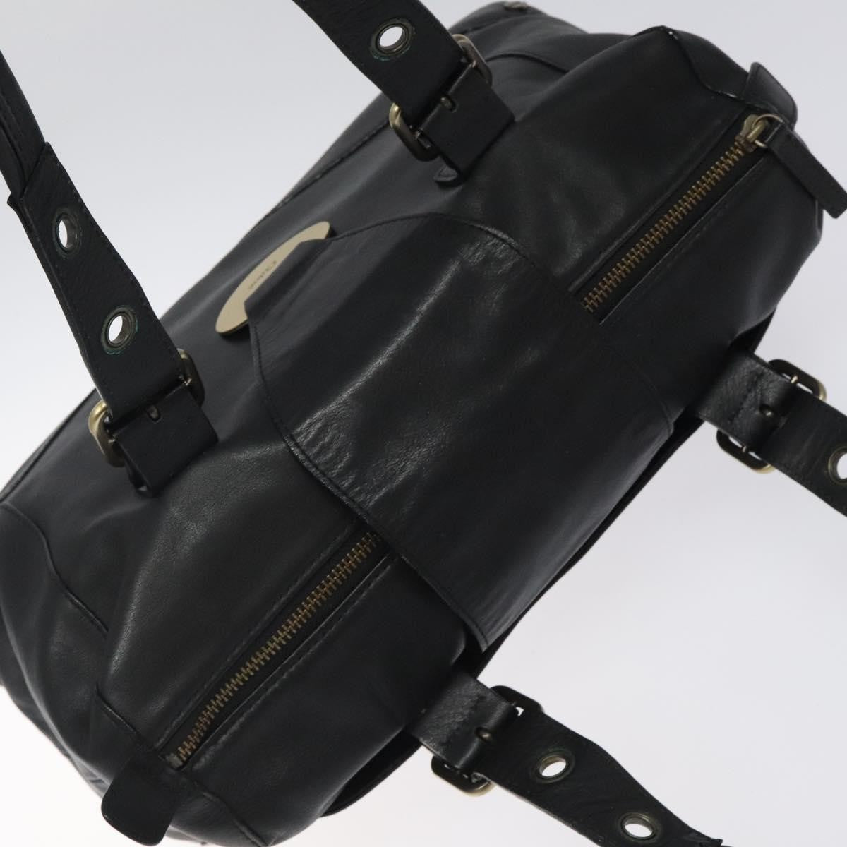 Chloe Vintage Shoulder Bag Leather, BLACK, LEATHER, Shoulder bag