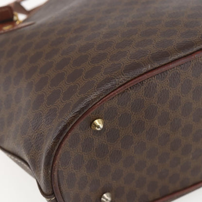 Celine Vintage Macadam Tote bag Canvas, BROWN, PVC, Tote bag