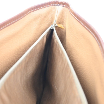 Celine Vintage Macadam Tote bag Canvas and Leather, BROWN, PVC, Tote bag