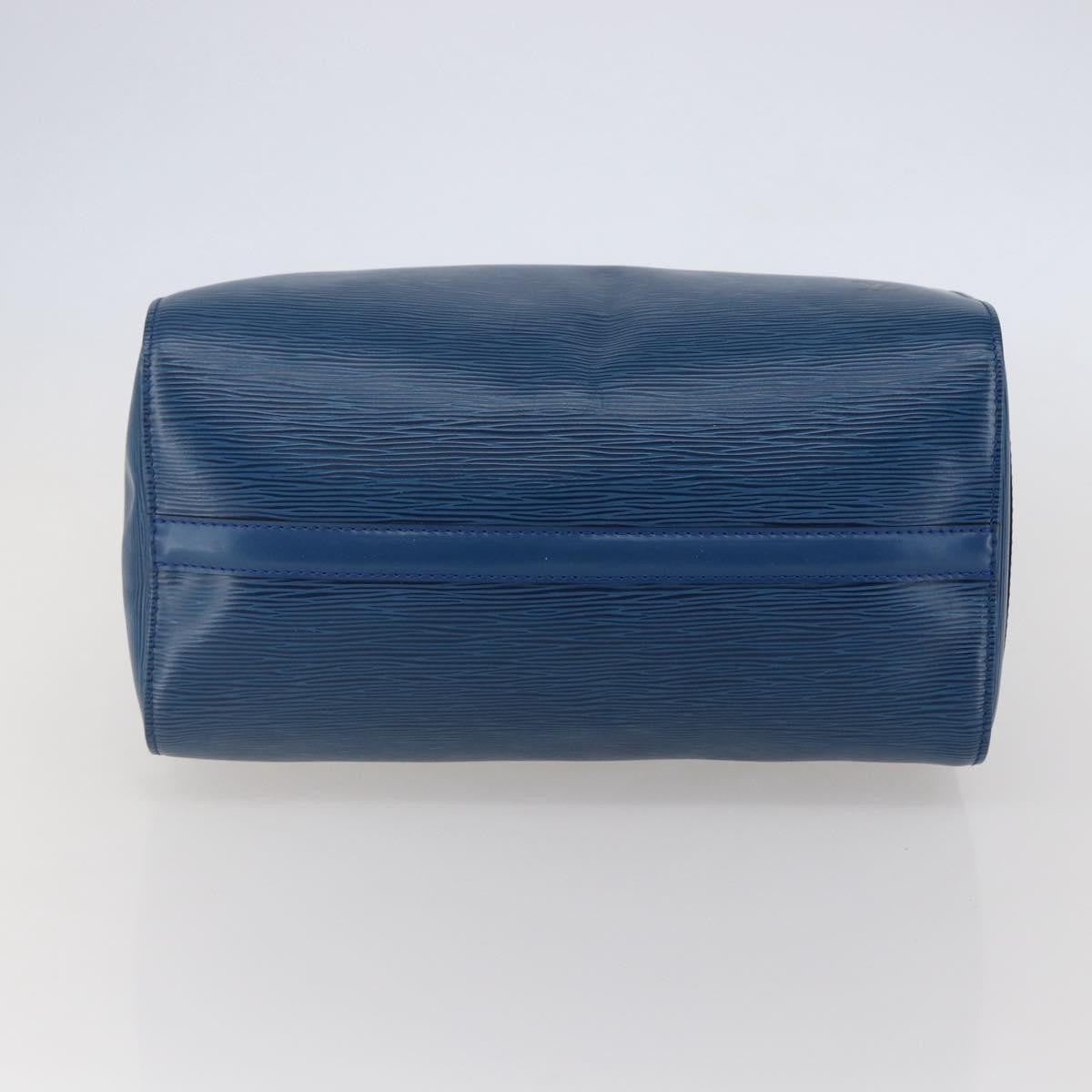 Louis Vuitton Speedy Handbag Epi Leather, BLUE, LEATHER, Handbag