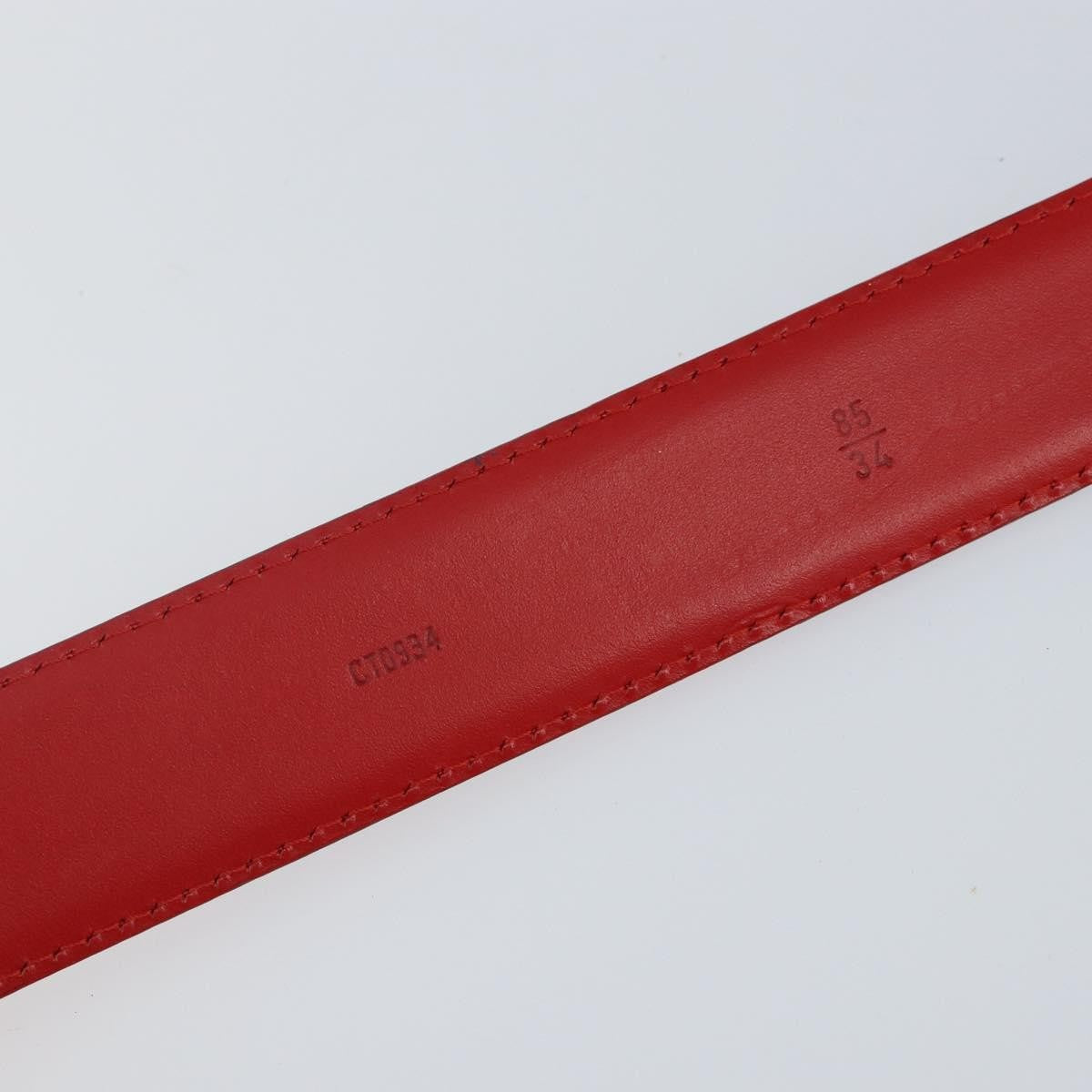 Louis Vuitton Classique Belt Epi Leather, RED, LEATHER, Belts