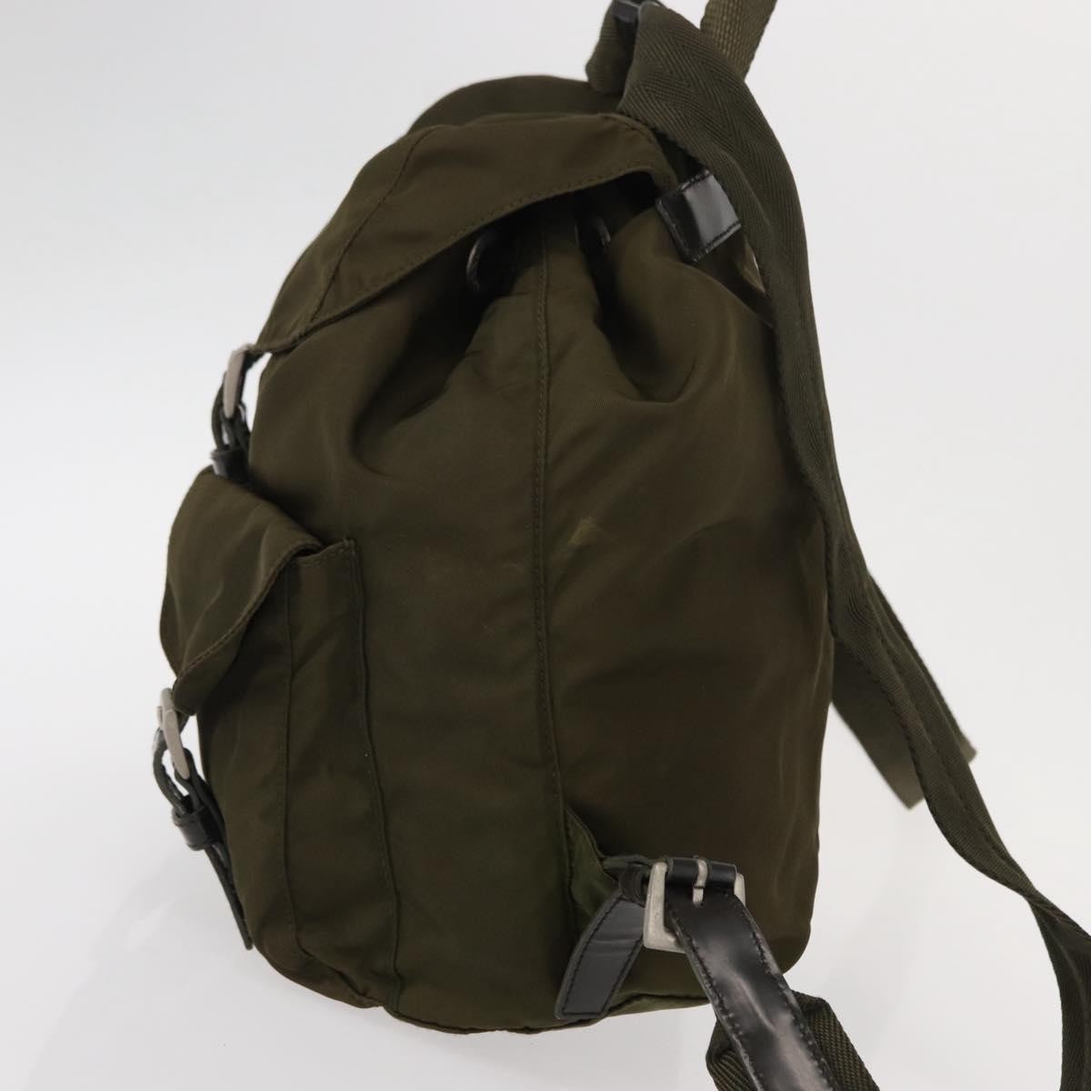Prada Double Front Pocket Backpack Tessuto, KHAKI, NYLON, Backpack