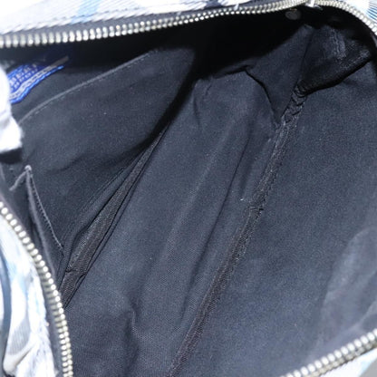 Burberry Nova Check Blue Label Nylon, GRAY, NYLON, Bag