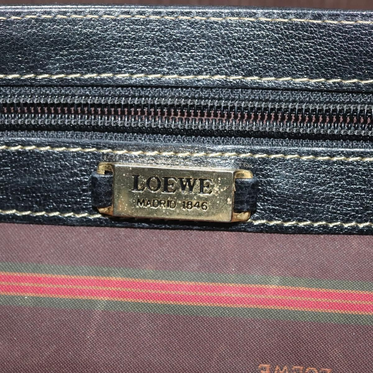 Loewe Vintage Velazquez Top Handle Bag Leather, BLACK, LEATHER, Handbag