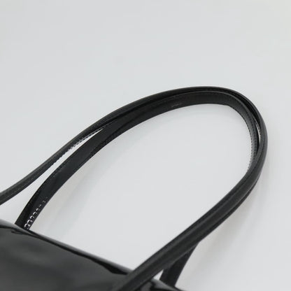Salvatore Ferragamo Gancini handbag Patent leather, BLACK, PATENT_LEATHER, Handbag