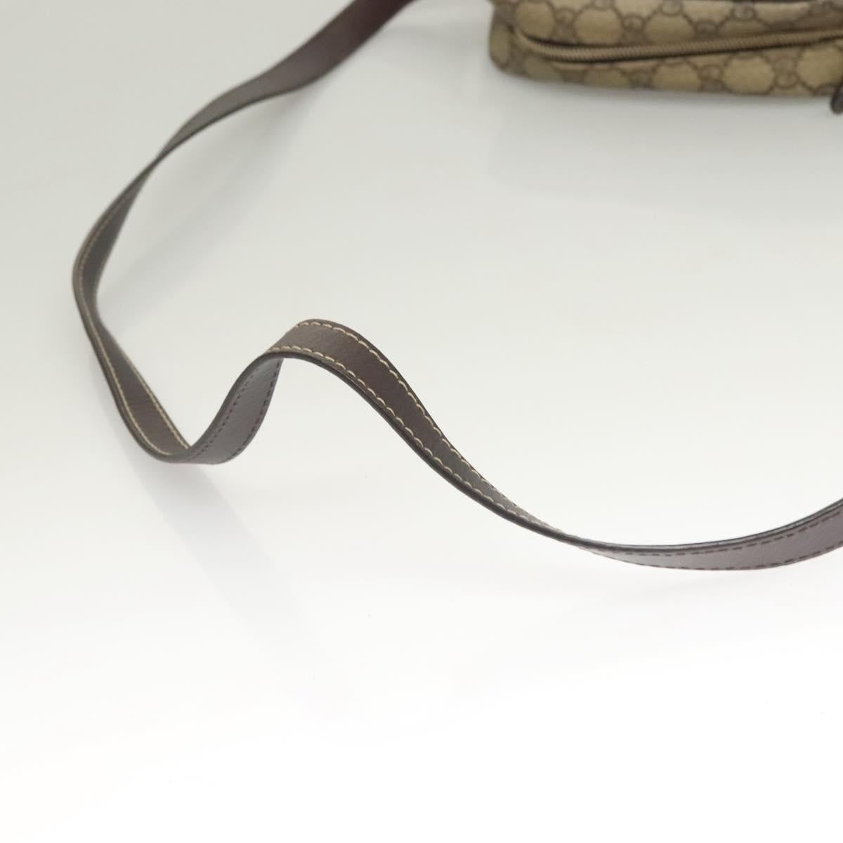 Gucci Front Zip Messenger GG Coated Canvas, BEIGE, CANVAS, Shoulder bag