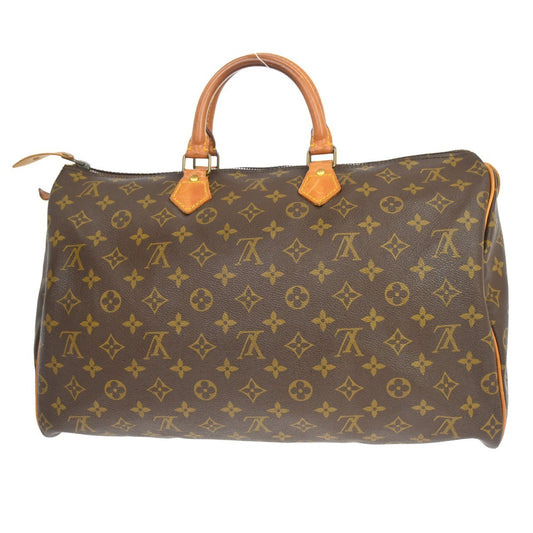 Louis Vuitton Speedy Handbag Monogram Canvas, Brown, Canvas, Handbag