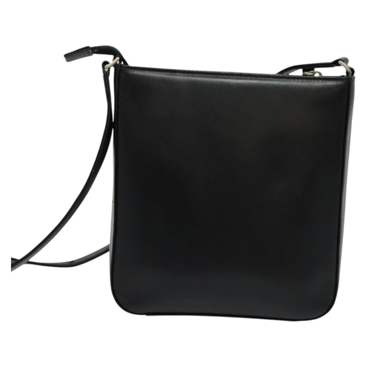Burberry Front Pocket Flap Messenger Leather with Vintage Check Canvas, BLACK, LEATHER, Crossbody bag