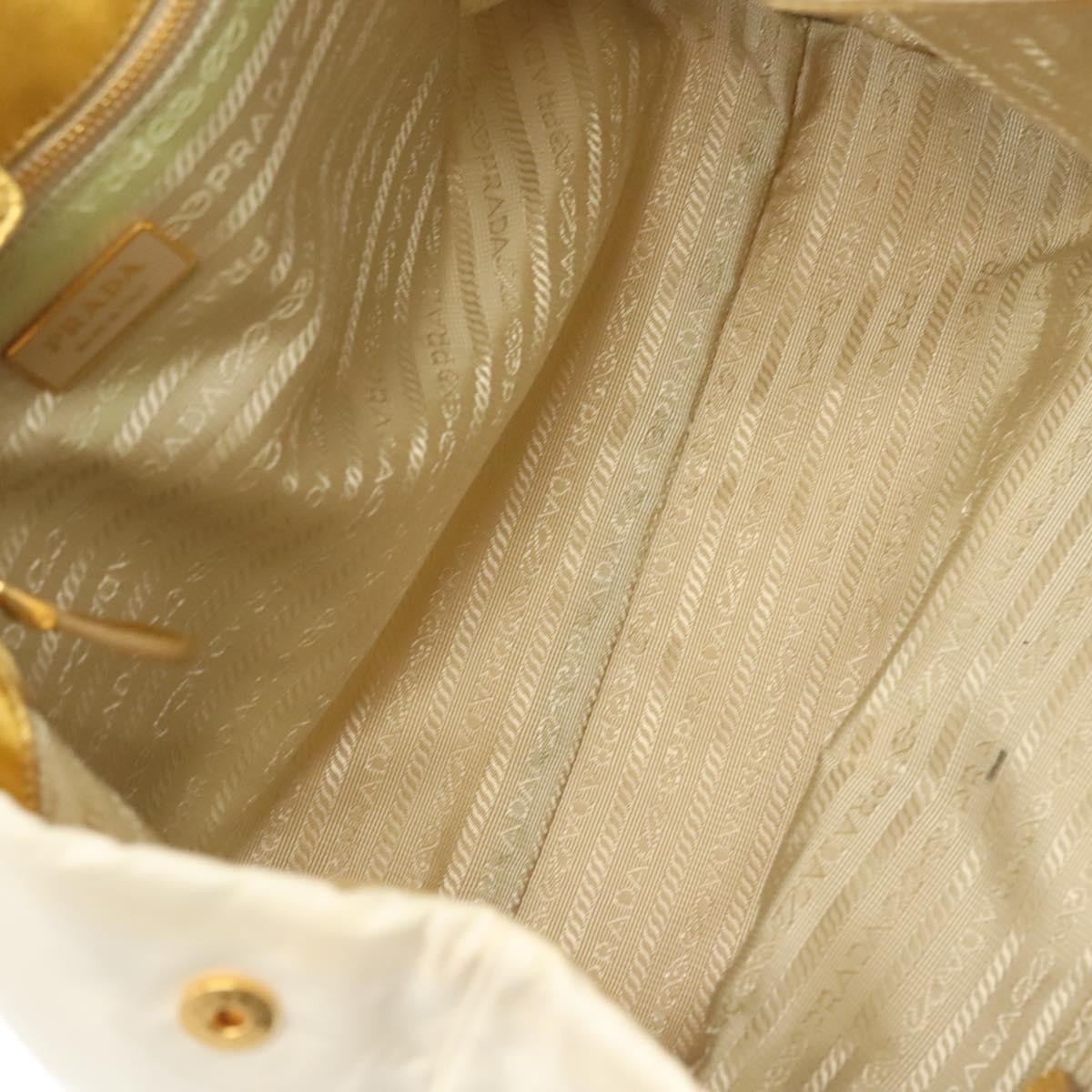 Prada Bow Tote Tessuto with Leather, WHITE, NYLON, Tote bag