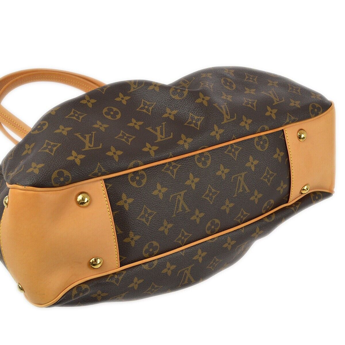 Louis Vuitton Boetie Handbag Monogram Canvas, BROWN, CANVAS, Tote bag