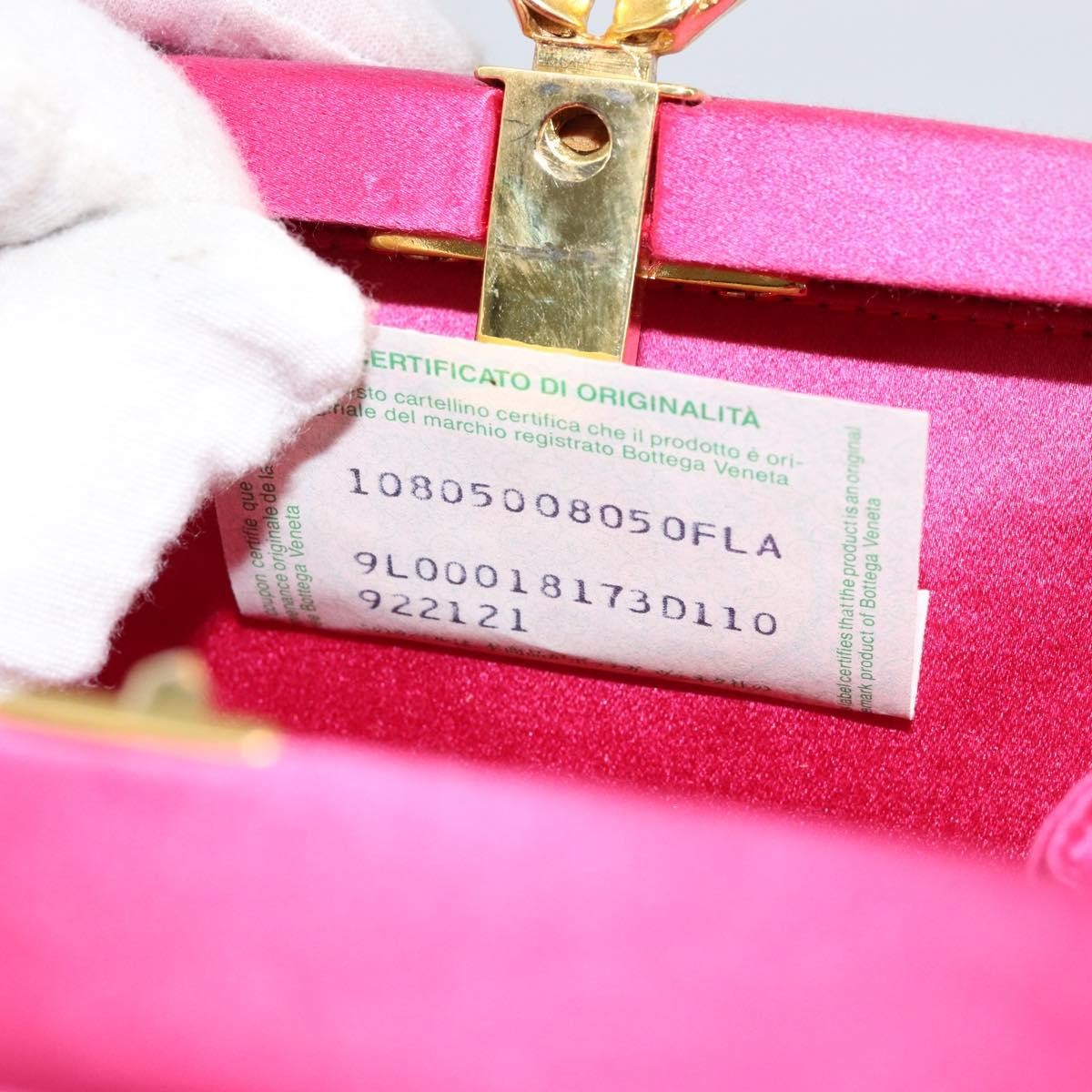 Bottega Veneta Intrecciato Clutch bag Satin, PINK, SATIN, Clutche & pouche