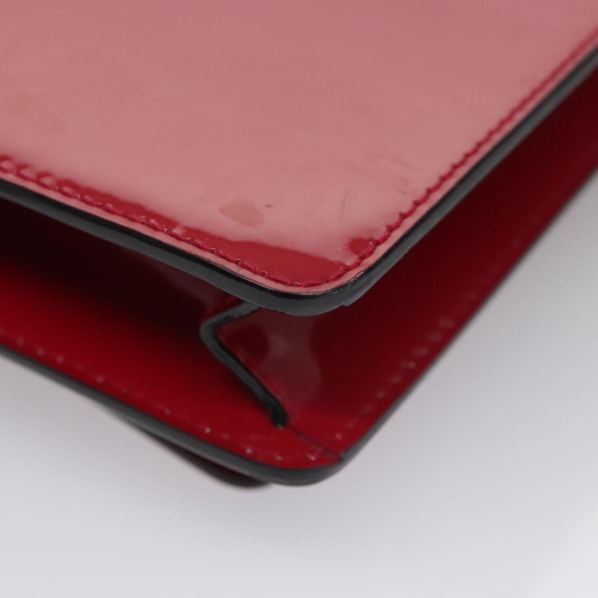 Louis Vuitton Monceau Handbag Vernis, Red, Patent Leather, Handbag