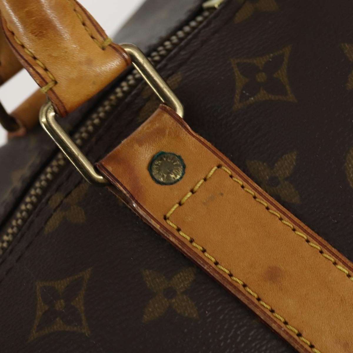 Louis Vuitton Keepall Bag Monogram Canvas, BROWN, CANVAS, Travel bag