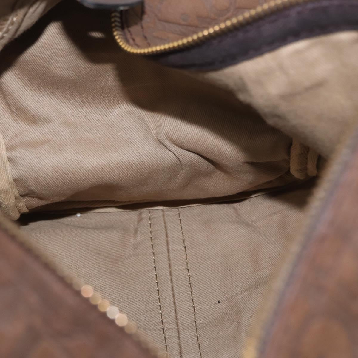 Christian Dior Vintage Trotter Boston Bag Canvas, BROWN, CANVAS, Travel bag