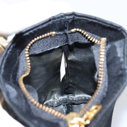 Celine Circle Logo Pouch Nylon, BLACK, NYLON, Clutche & pouche