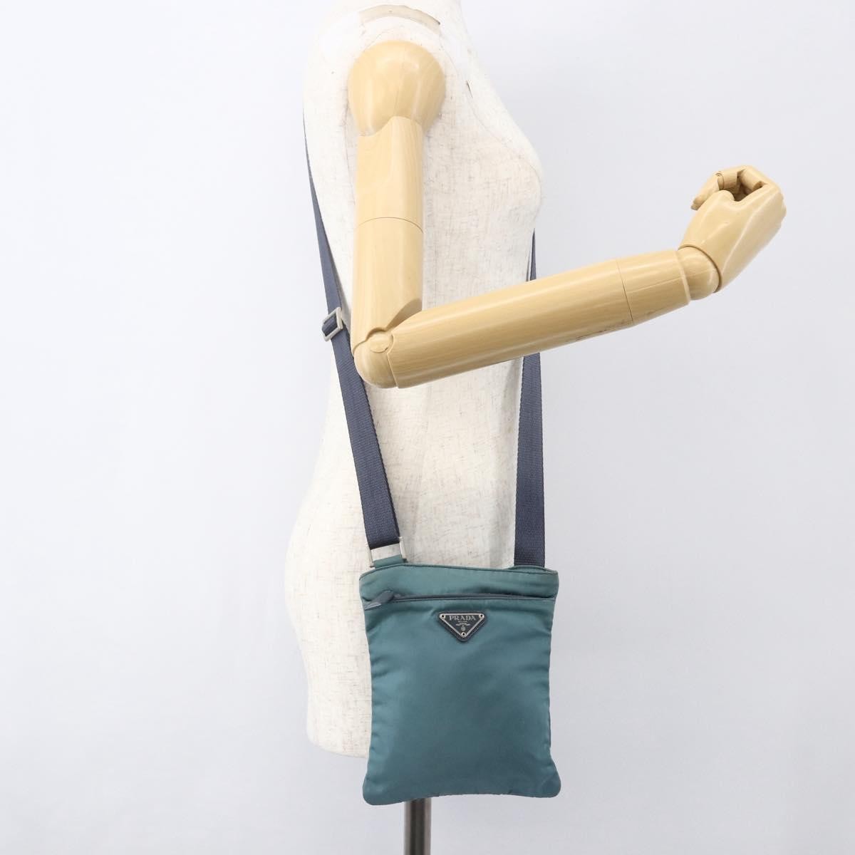 Prada Vintage Shoulder Bag Tessuto, BLUE, NYLON, Shoulder bag