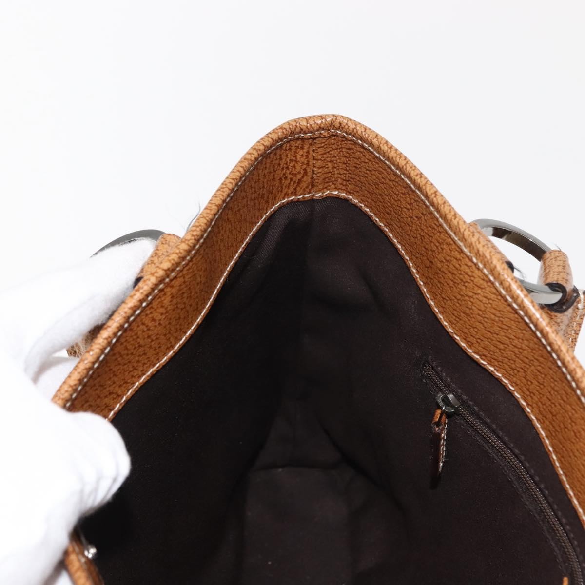 Gucci Vintage Ring Tote GG Canvas with Leather, BEIGE, CANVAS, Tote bag