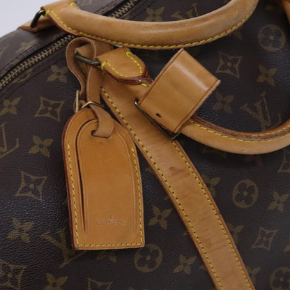 Louis Vuitton Keepall Bandouliere Bag Monogram Canvas, BROWN, CANVAS, Travel bag