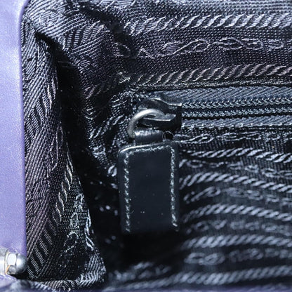 Prada Vintage Handbag Leather, PURPLE, LEATHER, Handbag