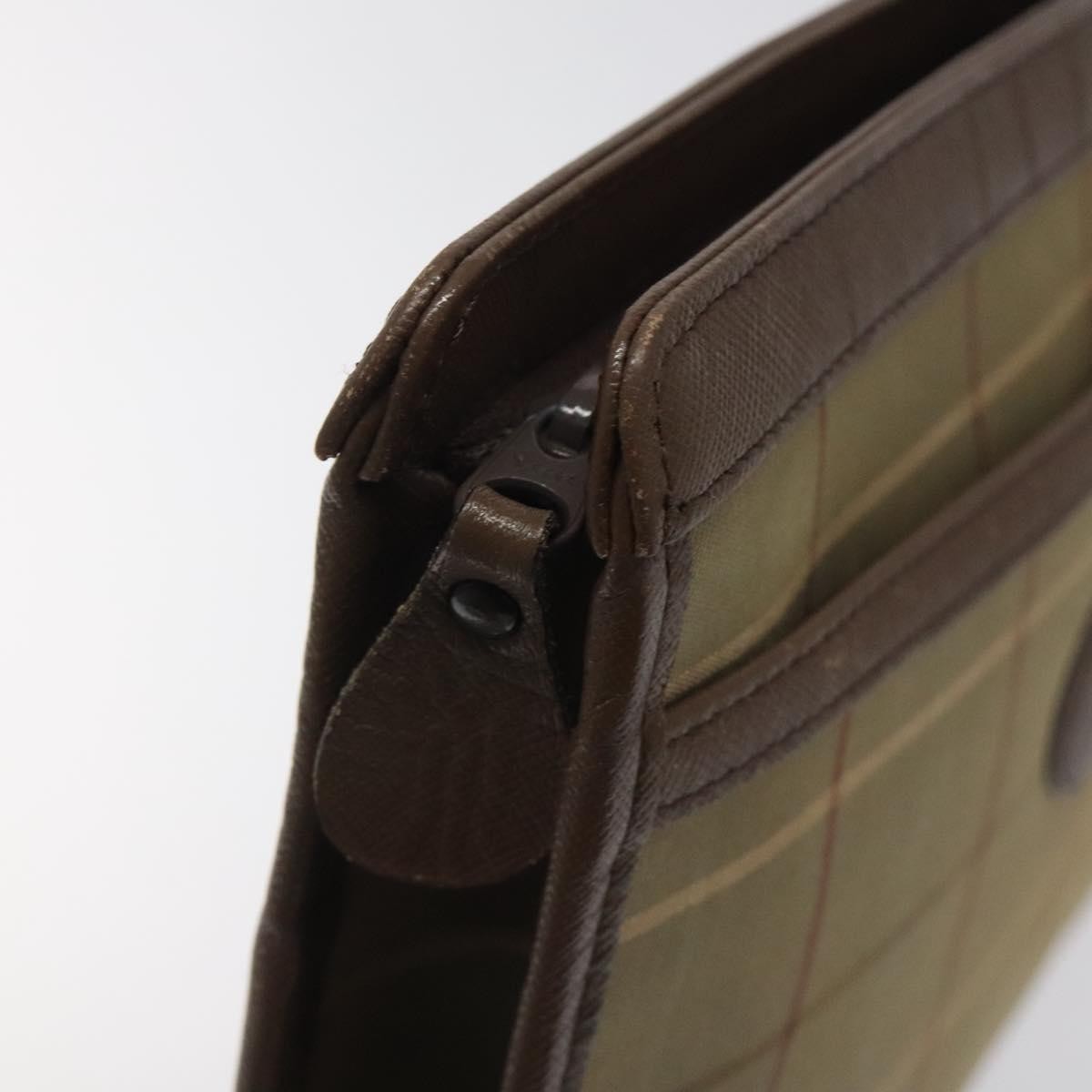 Burberry Nova check Pochette Canvas, BEIGE, CANVAS, Clutche & pouche