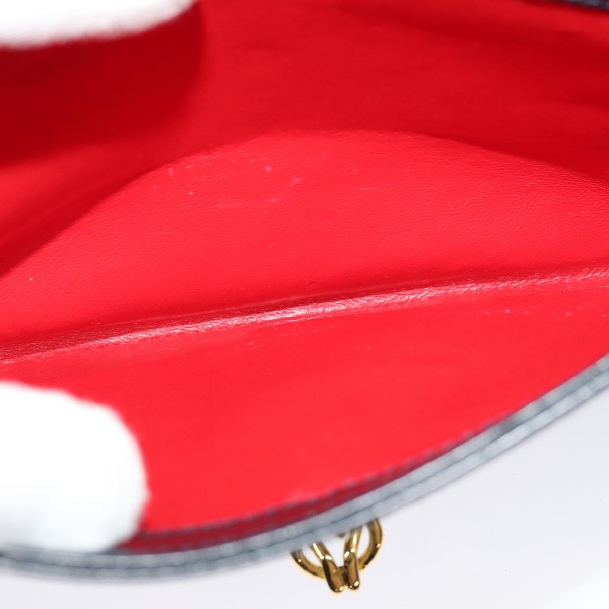 Gucci Vintage Flap Crossbody Bag Leather, NAVY, LEATHER, Shoulder bag