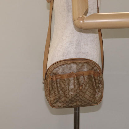 Celine Vintage Macadam Shoulder Bag Macadam Canva  Vinyl, BEIGE, PVC, Shoulder bag