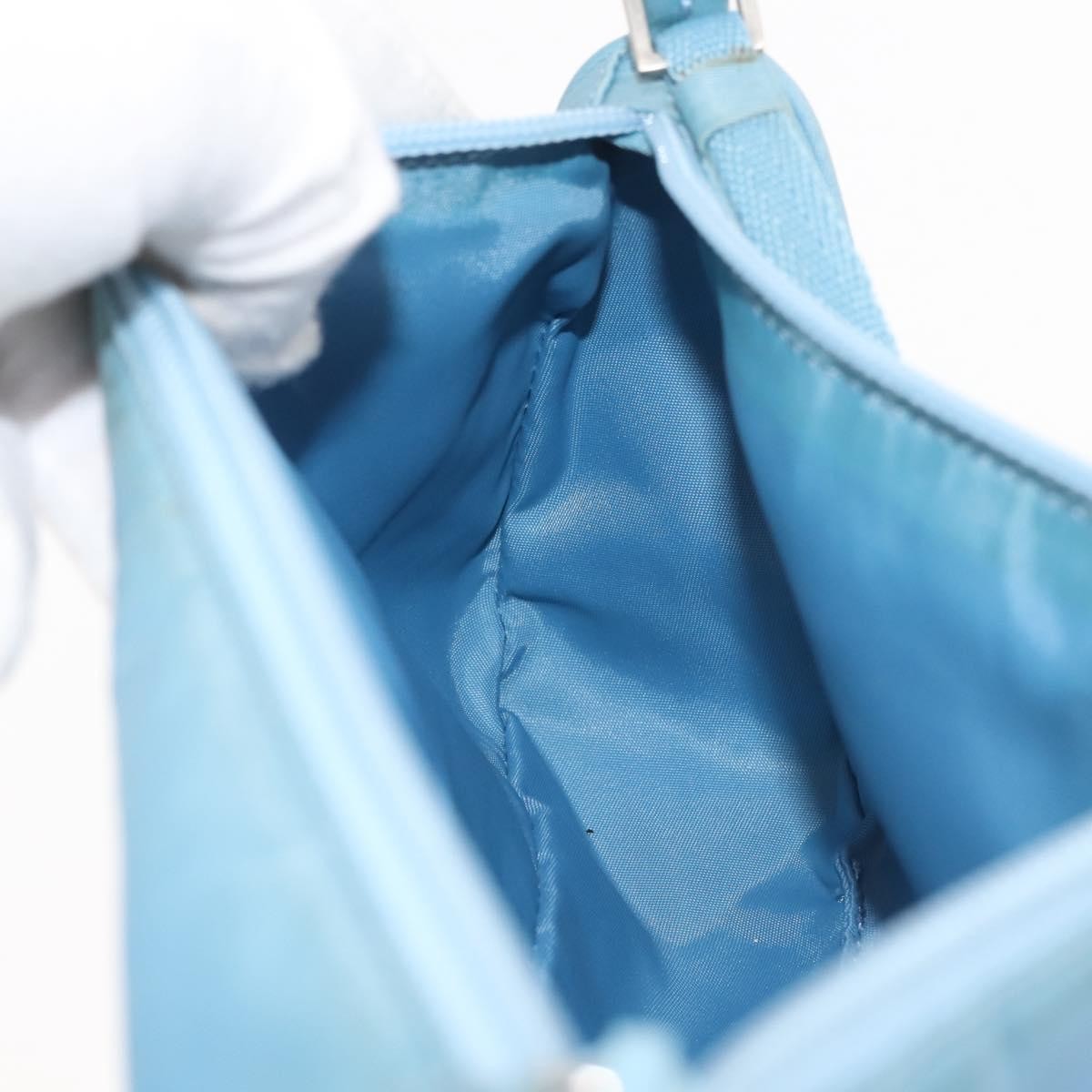 Prada Pochette Shoulder Bag Tessuto, BLUE, NYLON, Clutche & pouche