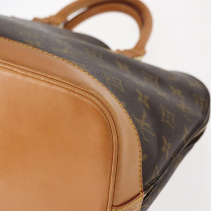 Louis Vuitton Alma Handbag Monogram Canvas, BROWN, CANVAS, Handbag