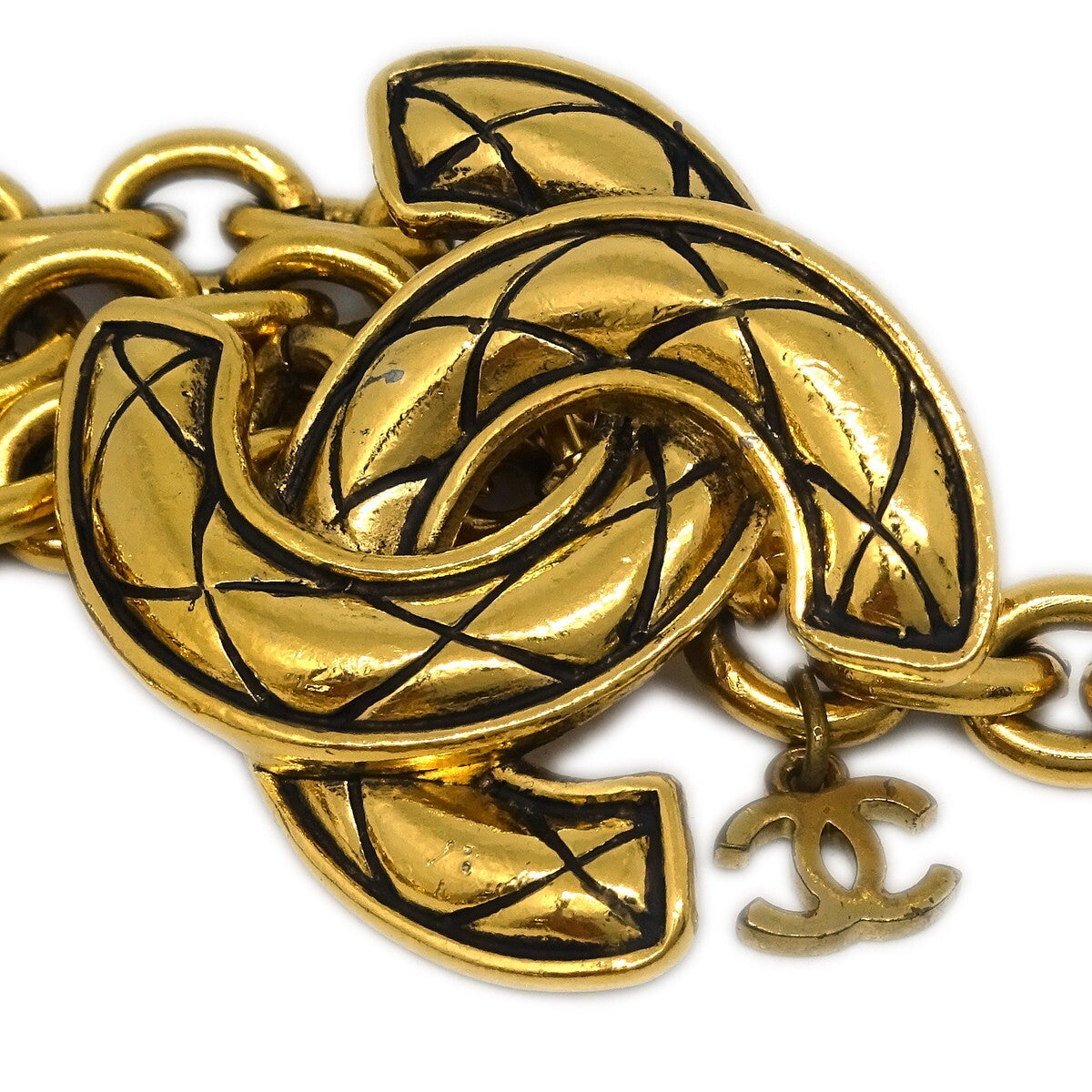 Chanel Quilted CC Multi Chain Belt Metal, GOLD, GOLD_PLATED, Belts