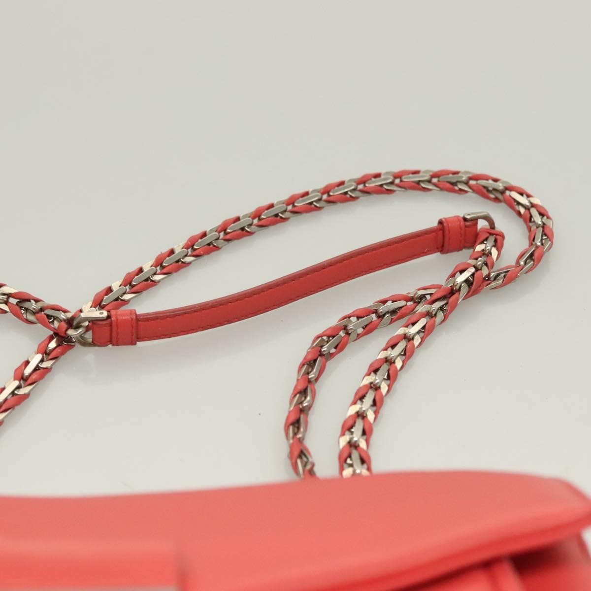 Fendi Be Baguette Flap Bag Leather, PINK, LEATHER, Shoulder bag