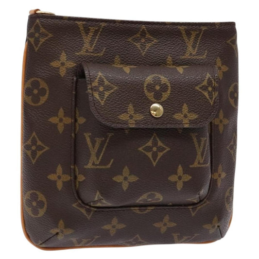 Louis Vuitton Partition Wristlet Clutch Monogram Canvas, BROWN, CANVAS, Clutche & pouche