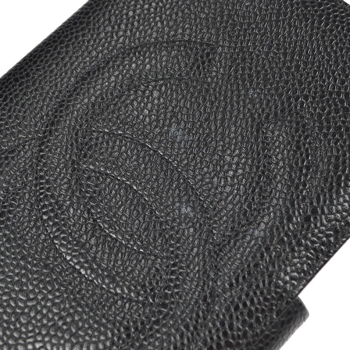 Chanel Timeless CC French Wallet Caviar, BLACK, LEATHER, Wallets