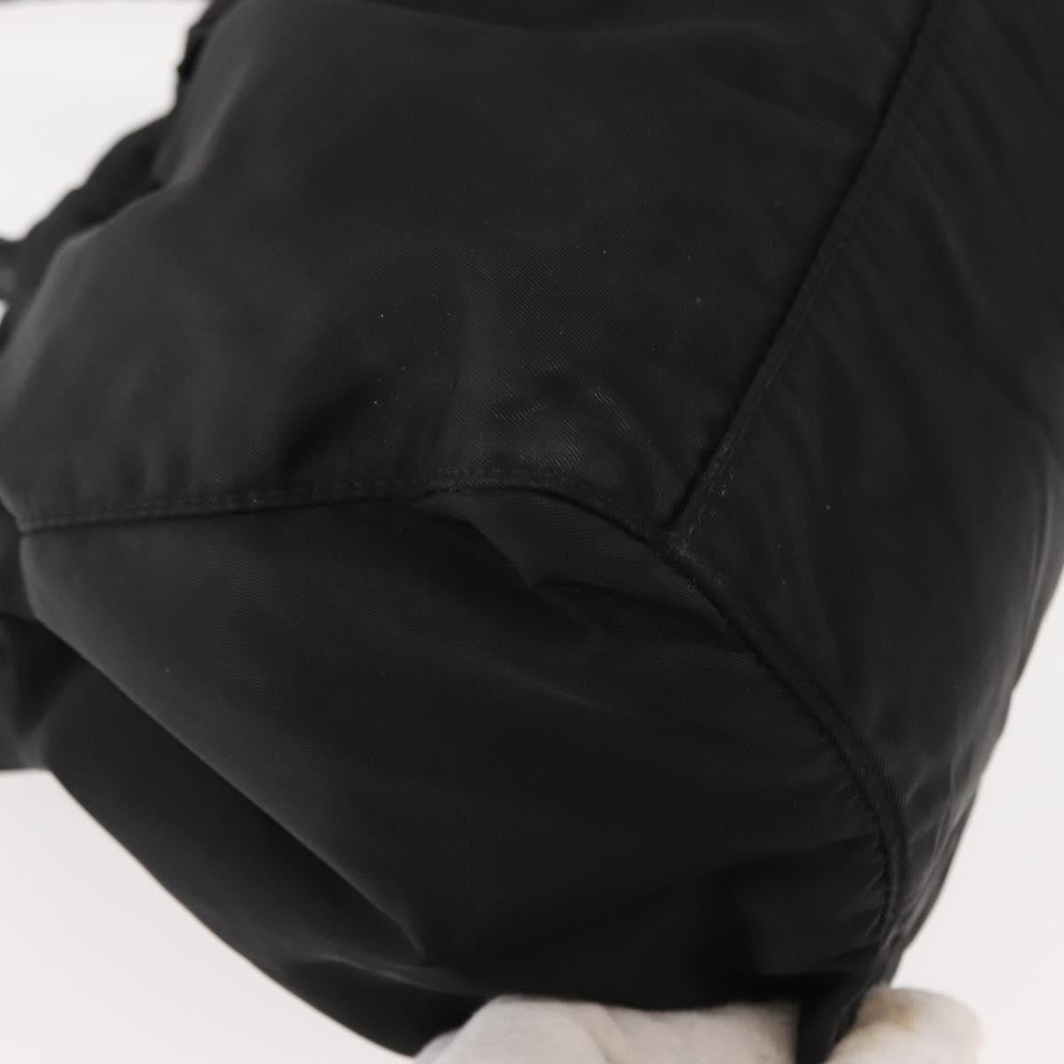 Prada Bow Convertible Tote Tessuto, BLACK, NYLON, Handbag