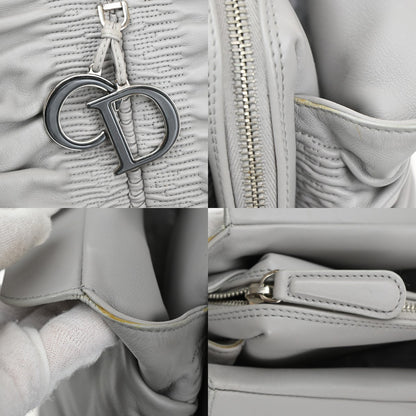 Christian Dior Karenina Tote Lambskin, GRAY, LEATHER, Tote bag