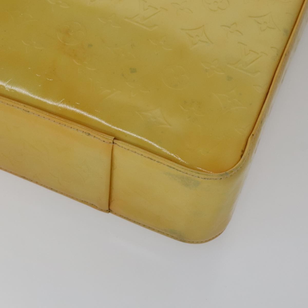 Louis Vuitton Columbus Handbag Monogram Vernis, YELLOW, PATENT_LEATHER, Handbag