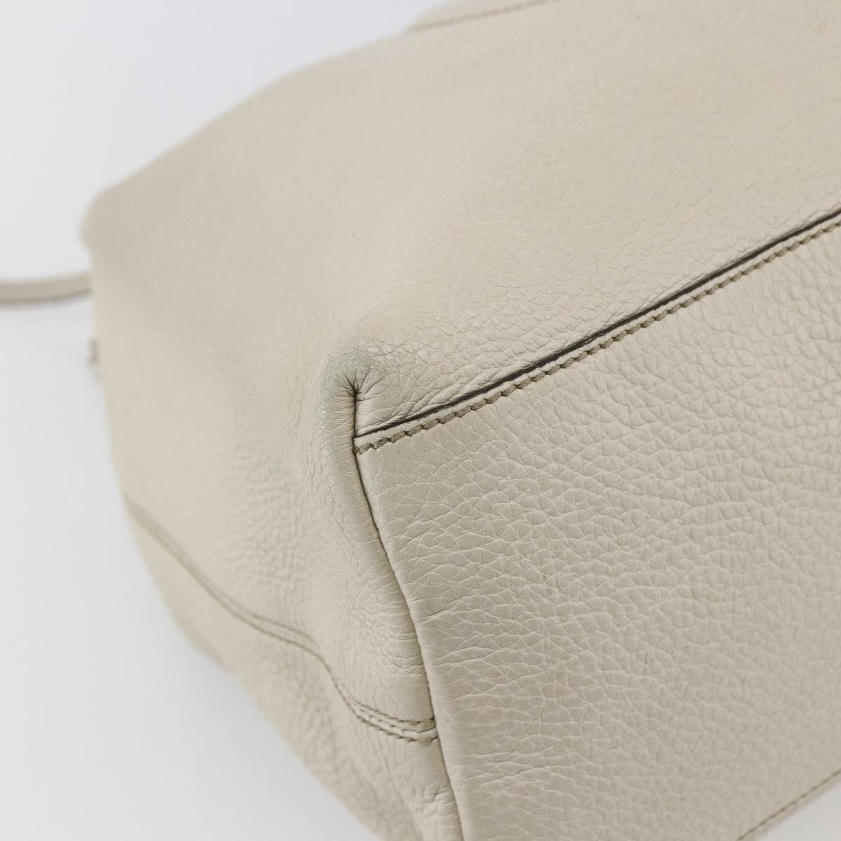 Gucci Soho Chain Strap Shoulder Bag Leather, WHITE, LEATHER, Shoulder bag