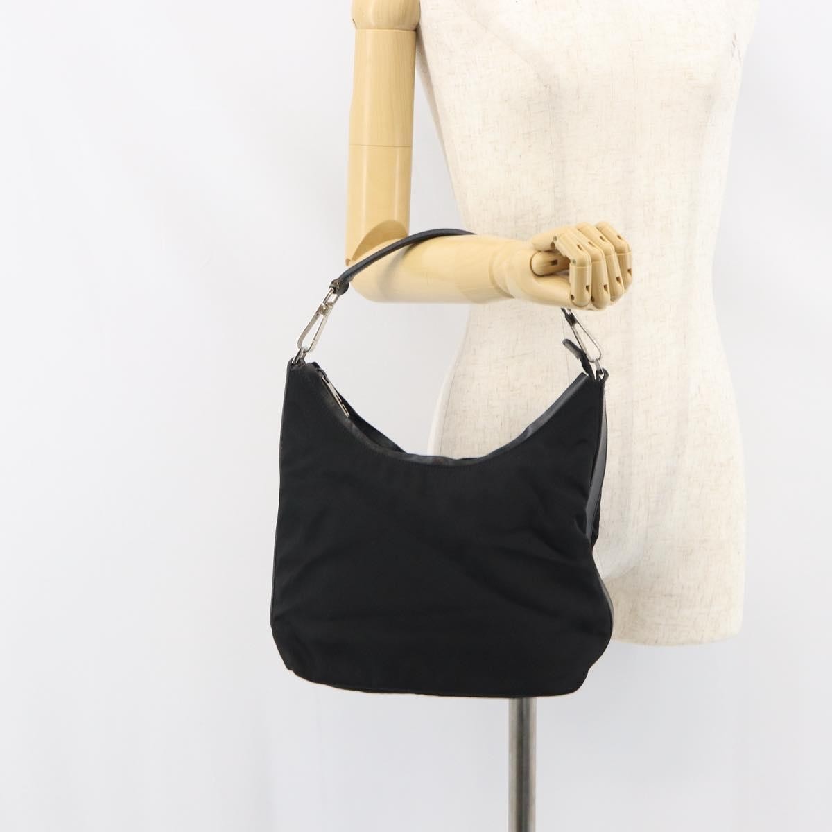 Gucci Zip Hobo Nylon, Black, Nylon, Handbag