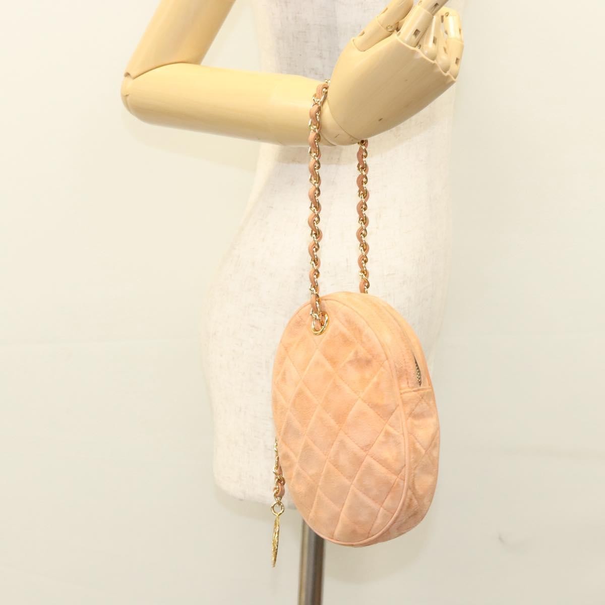 Chanel Coco Charm Wristlet Pouch Multicolor Canvas, ORANGE, SUEDE, Clutche & pouche