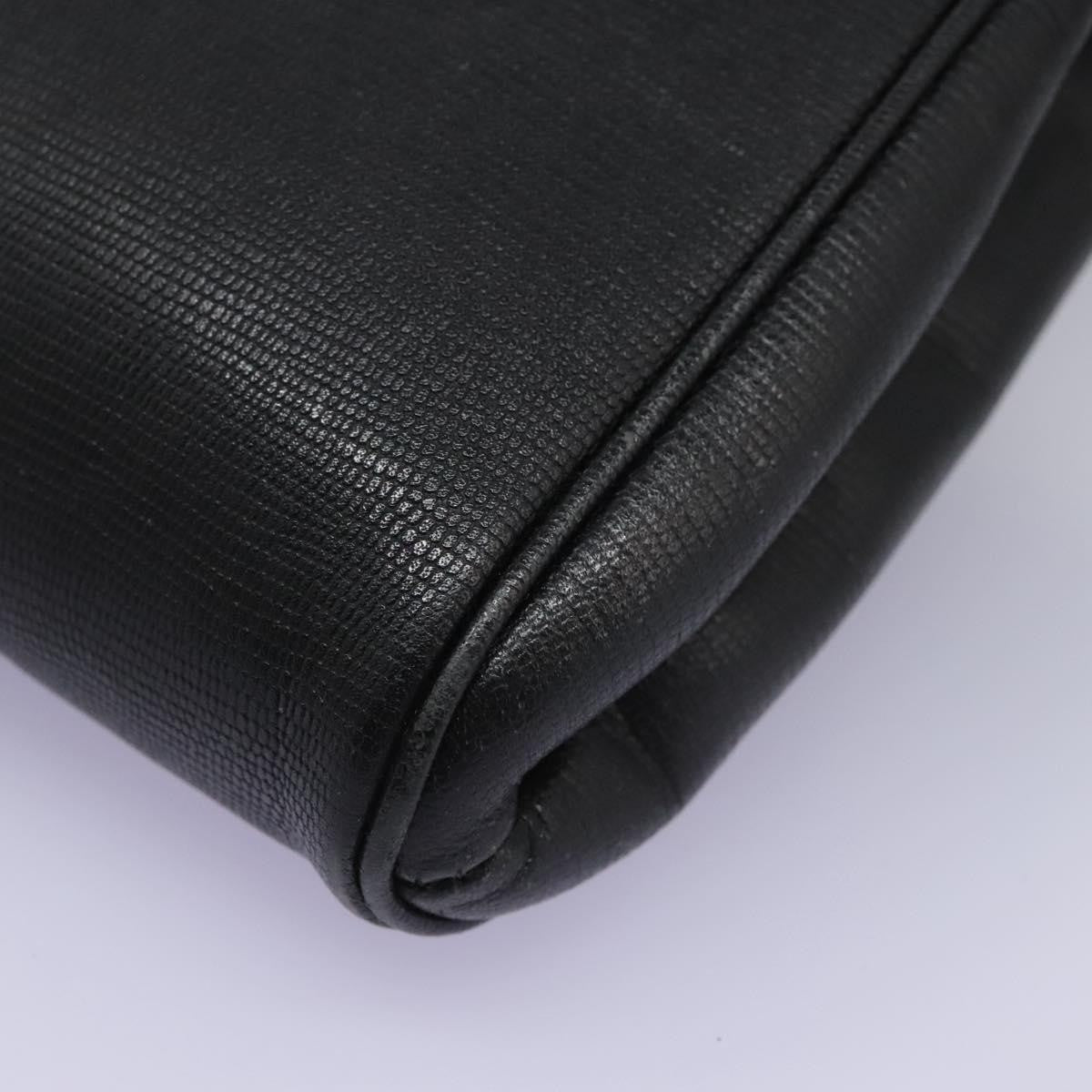 Celine Vintage Circle Logo Crossbody Bag Leather, BLACK, LEATHER, Crossbody bag