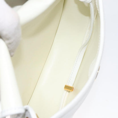 Christian Dior Flap Shoulder Bag Leather, WHITE, LEATHER, Shoulder bag