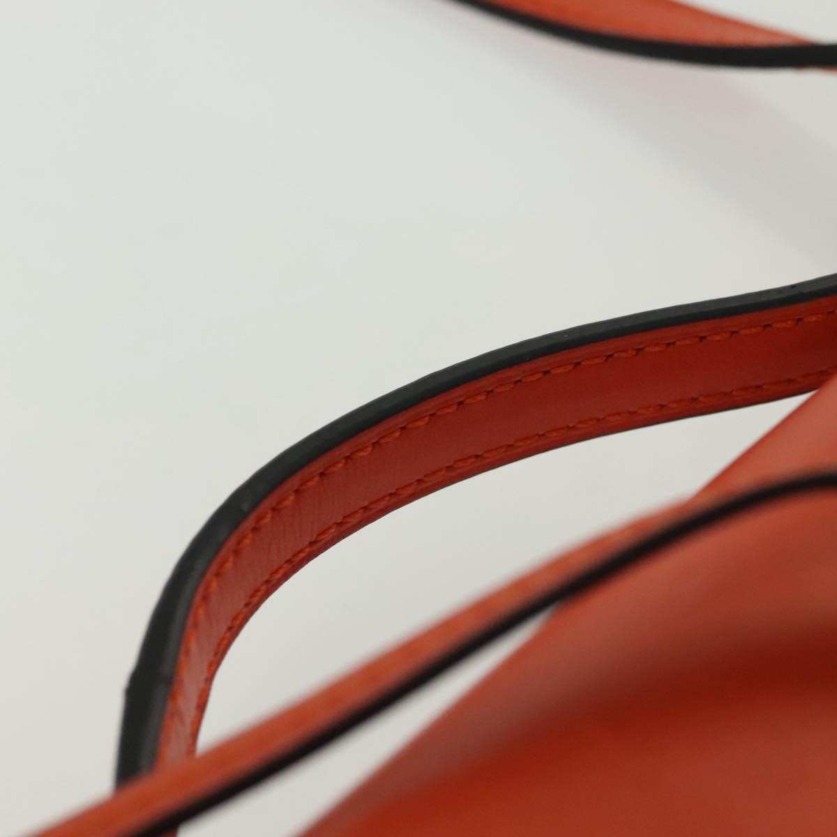 Loewe Barcelona Shoulder Bag Leather, ORANGE, LEATHER, Shoulder bag