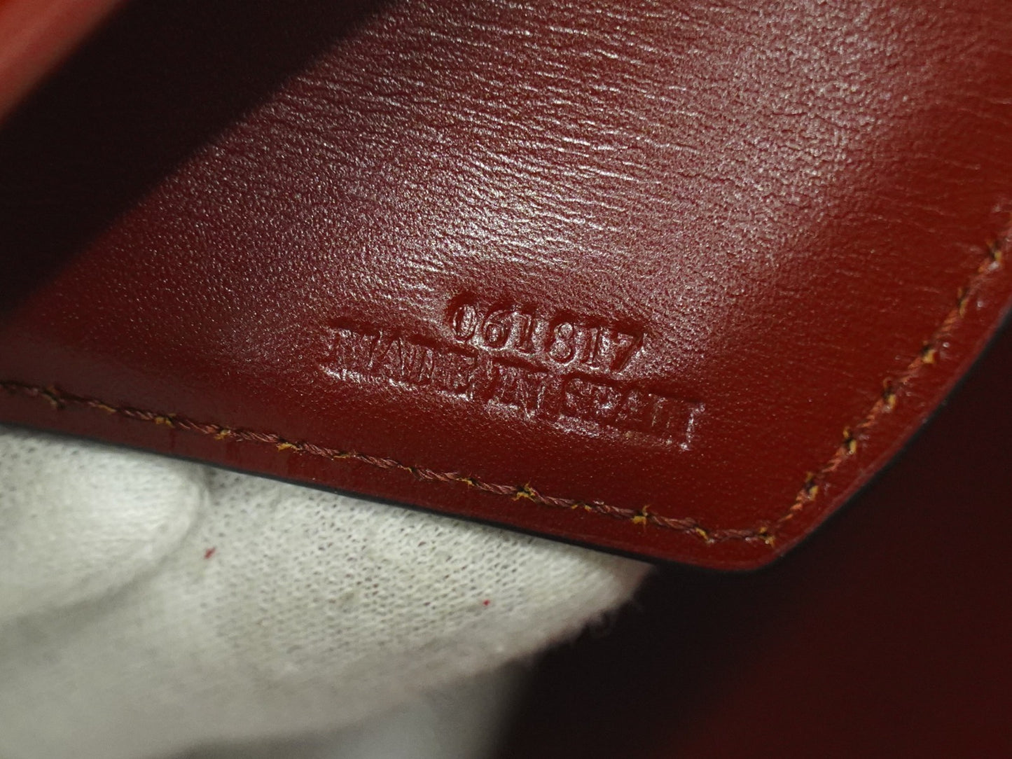 Loewe Barcelona Shoulder Bag Leather, BURGUNDY, LEATHER, Shoulder bag