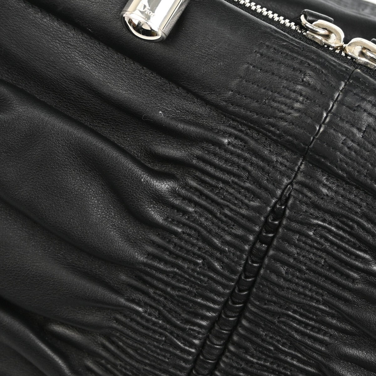 Christian Dior Karenina Tote Lambskin, BLACK, LEATHER, Tote bag