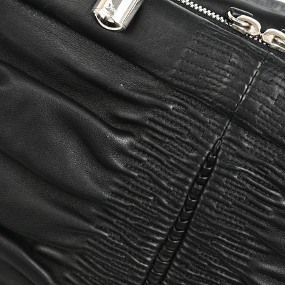 Christian Dior Karenina Tote Lambskin, BLACK, LEATHER, Tote bag