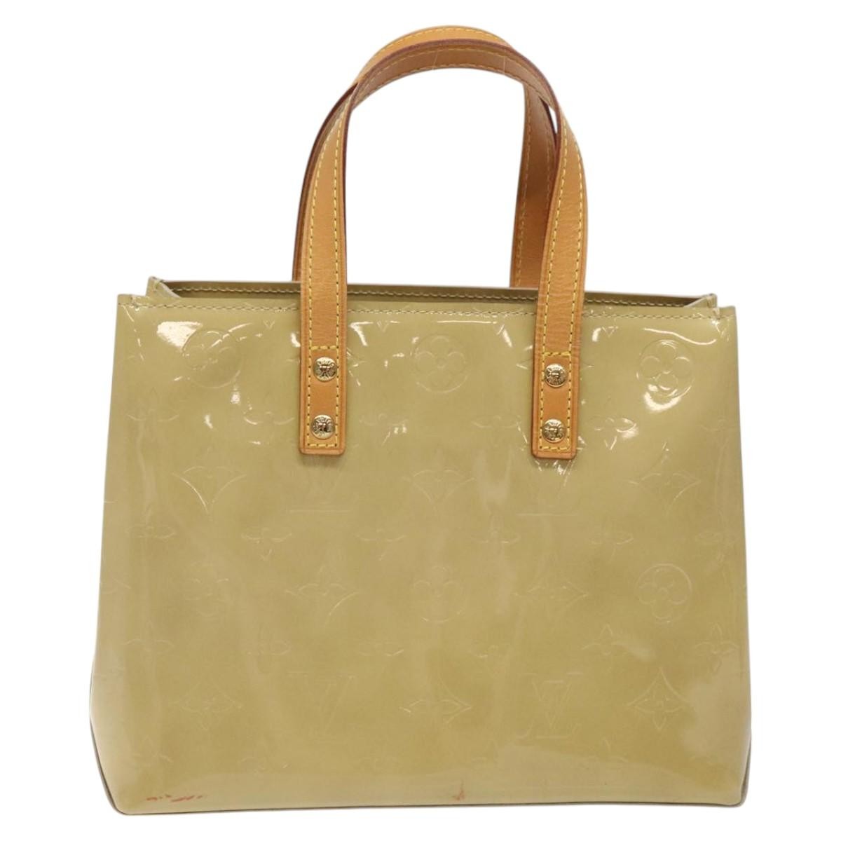 Louis Vuitton Reade Handbag Monogram Vernis, BEIGE, PATENT_LEATHER, Handbag