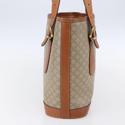 Celine Vintage Macadam Tote bag Canvas, BEIGE, PVC, Tote bag