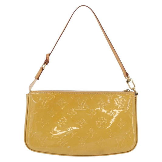 Louis Vuitton Pochette Accessoires NM Monogram Vernis, YELLOW, PATENT_LEATHER, Clutche & pouche